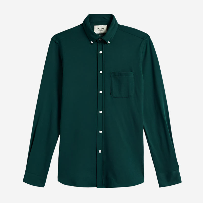 Polo L/S B/D Pique Shirt - Green