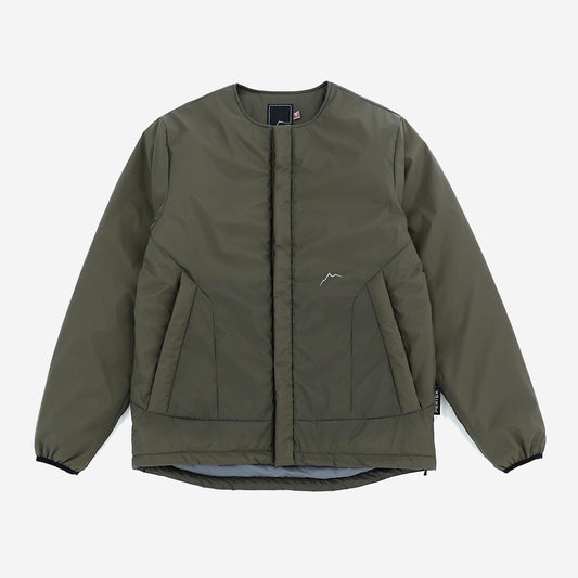 Pertex Primaloft Collarless Jacket - Khaki Olive