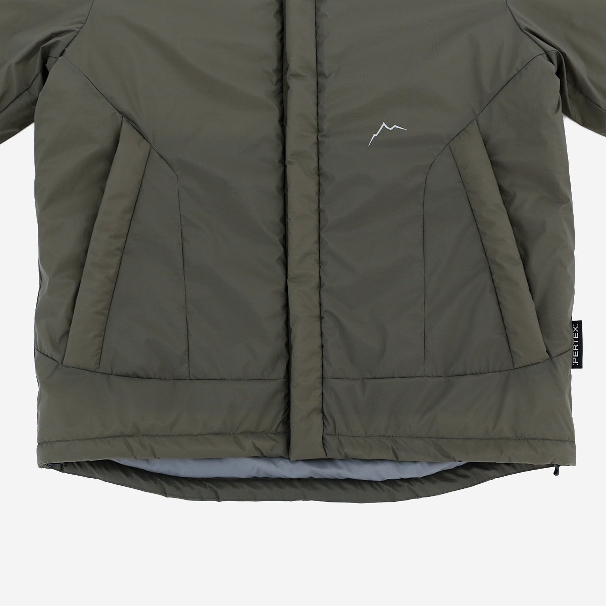 Pertex Primaloft Collarless Jacket - Khaki Olive