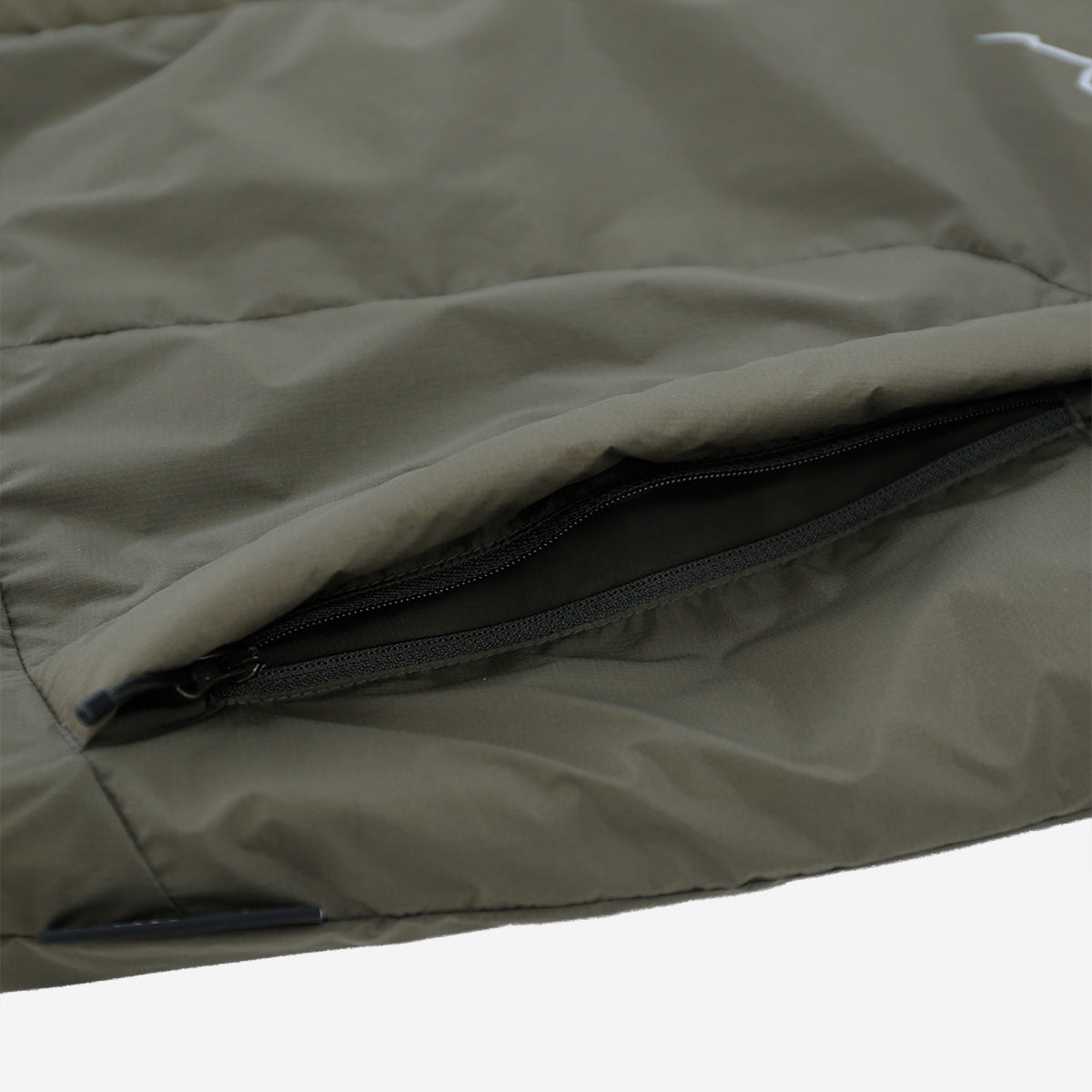 Pertex Primaloft Collarless Jacket - Khaki Olive