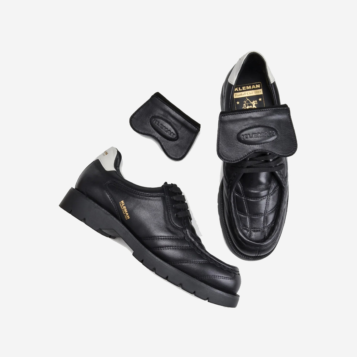 Padror FC Leather Football Tyrolean Boots - Black