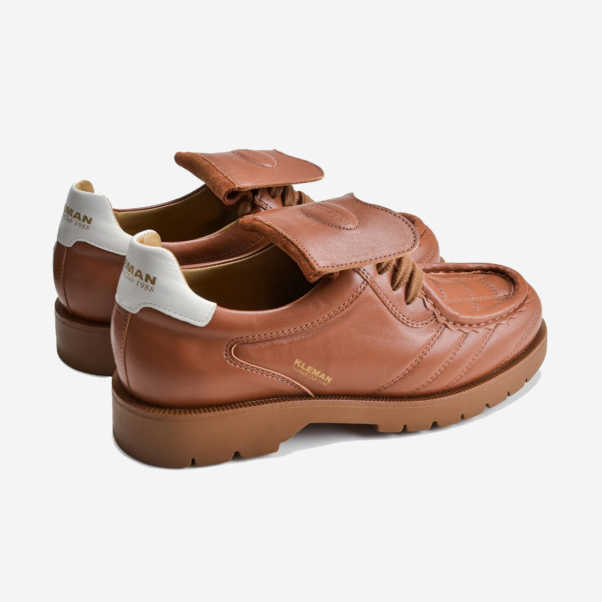 Padror FC Leather Football Tyrolean Boots - Cognac