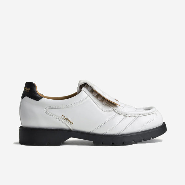 KLEMAN - Padror FC Leather Football Boots Tyrolean Shoes - White