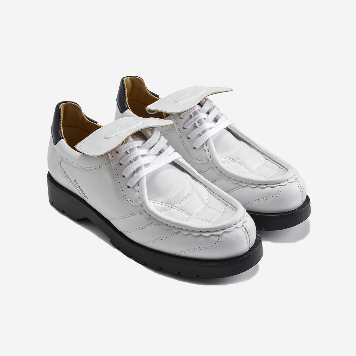 KLEMAN - Padror FC Leather Football Boots Tyrolean Shoes - White