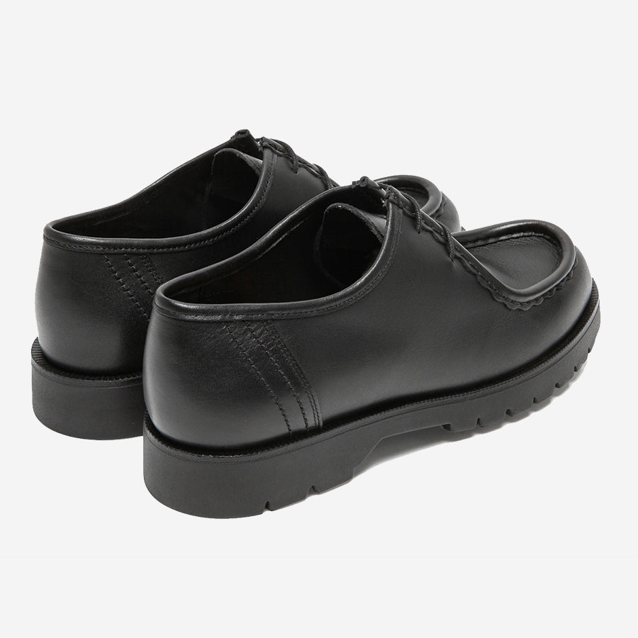 Padror Leather Tyrolean Shoes - Black
