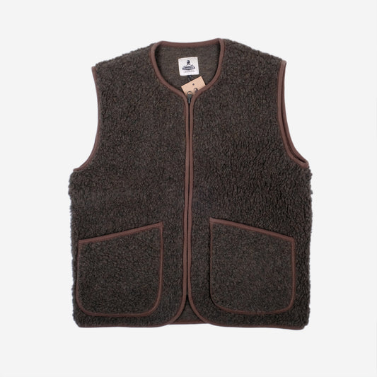 Pepitco Wool Vest - Khaki Olive