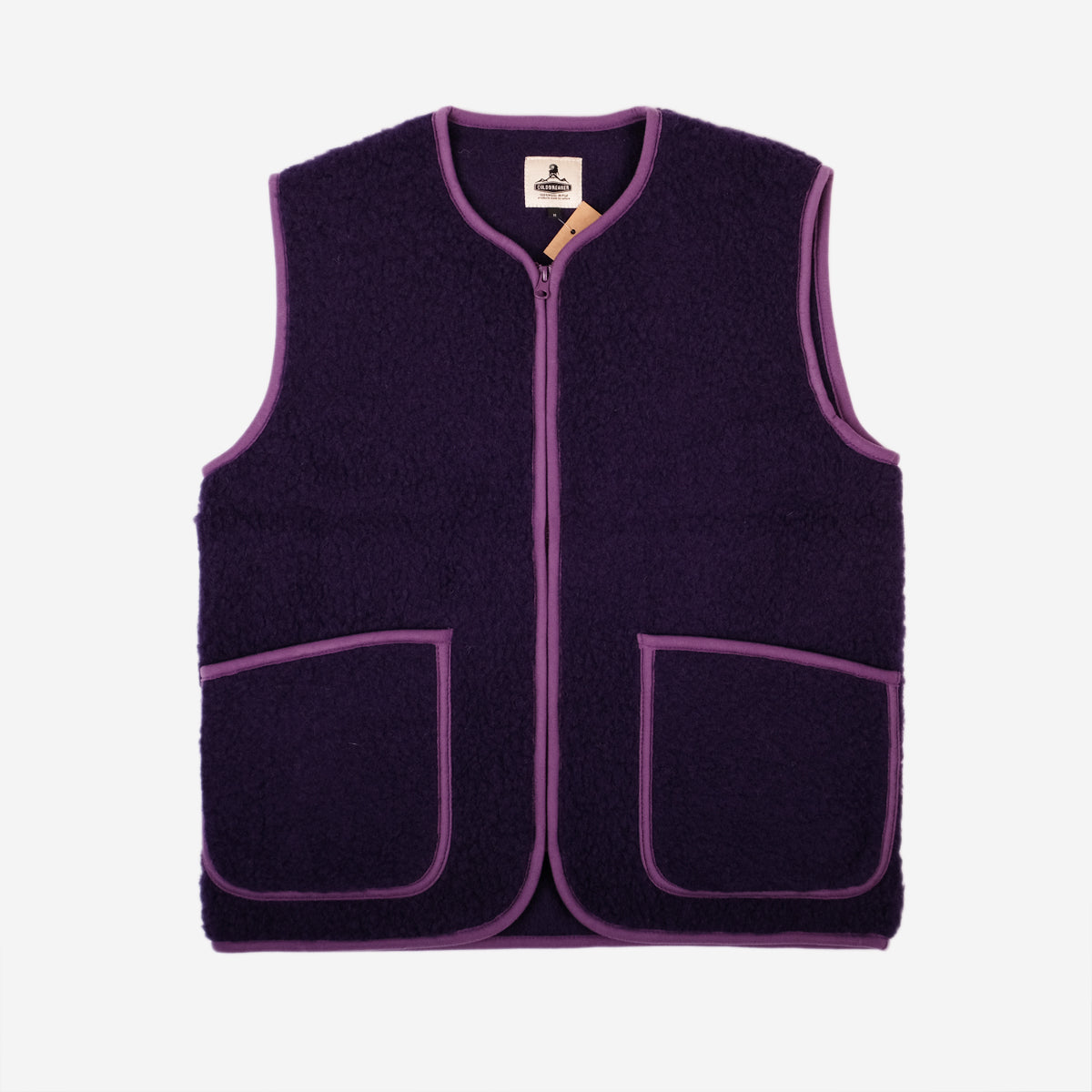 Pepitco Wool Vest - Plum