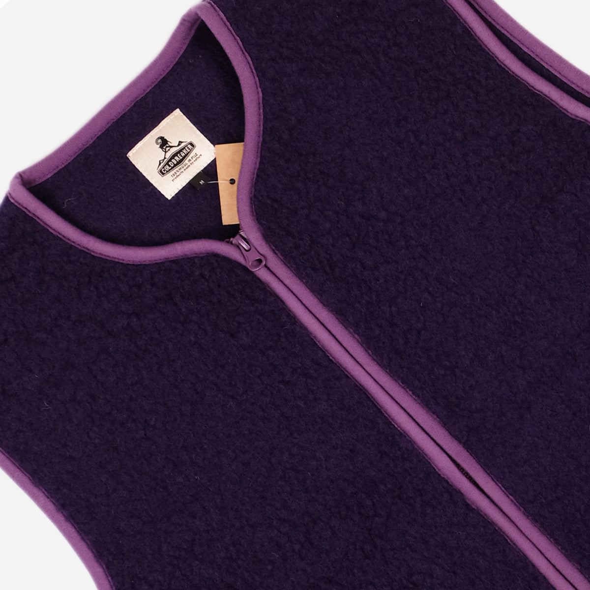 Pepitco Wool Vest - Plum