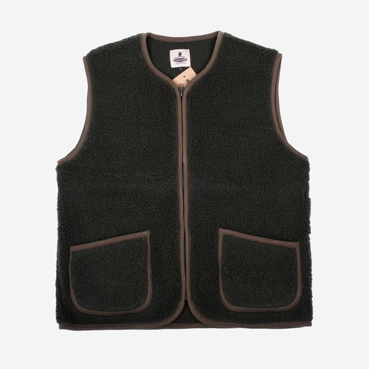 Pepitco Ultralight Wool Vest - Dark Green
