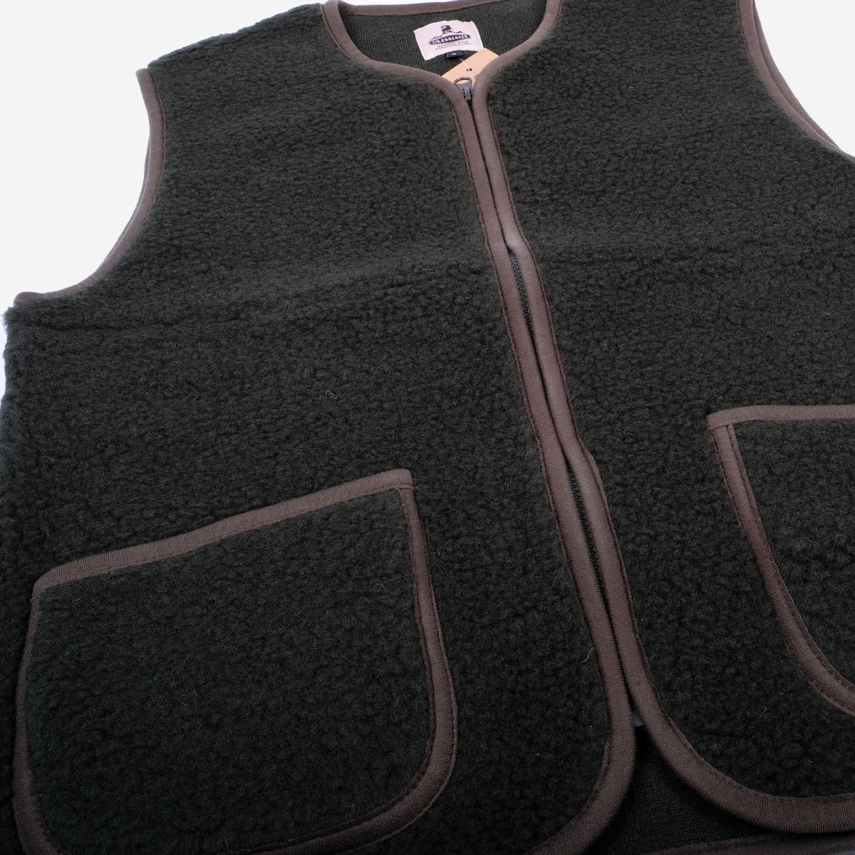 Pepitco Ultralight Wool Vest - Dark Green