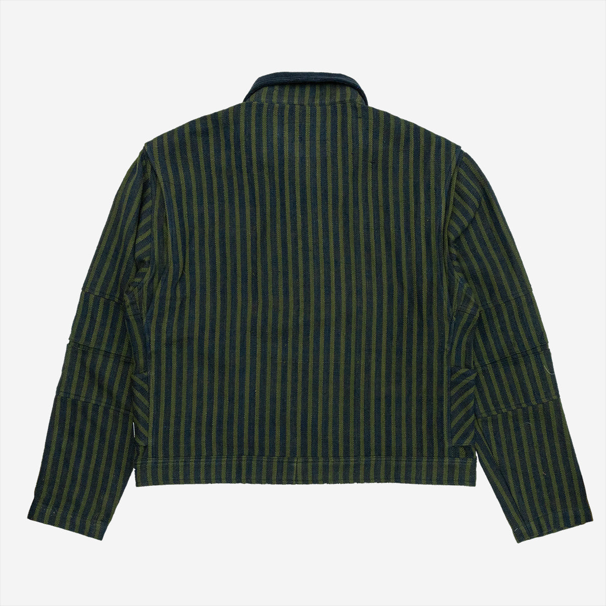 Pine Blouson Khadi Jacket - Navy/Olive Stripe