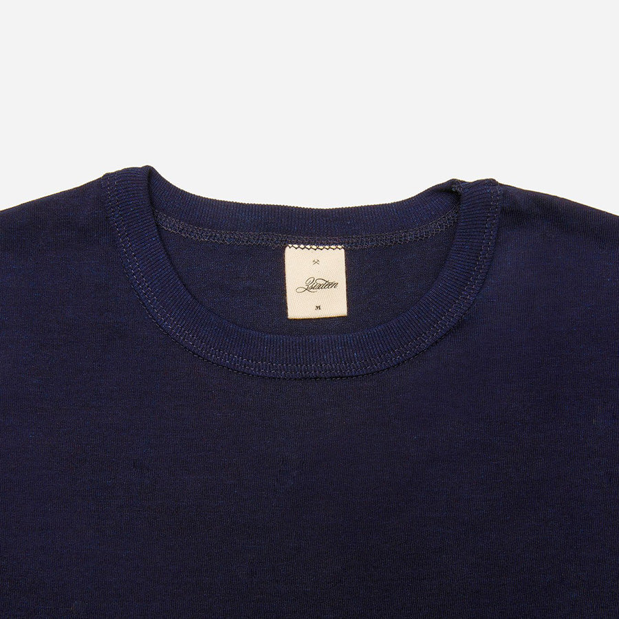 3Sixteen - Long Sleeve Heavyweight Pocket T-Shirt - Indigo