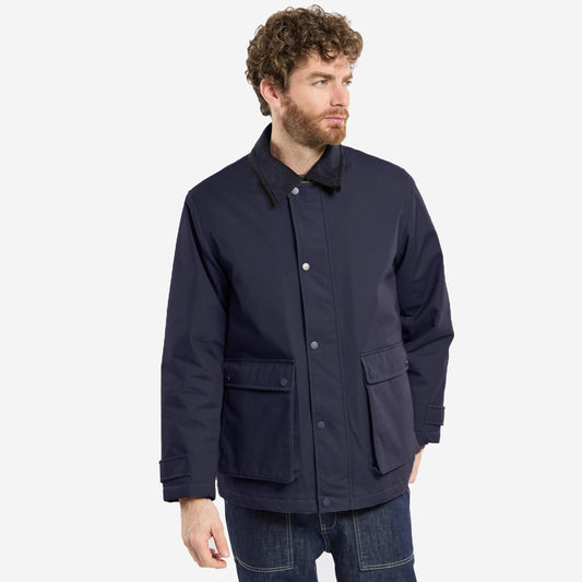 Quilted Work Jacket - Rich Navy