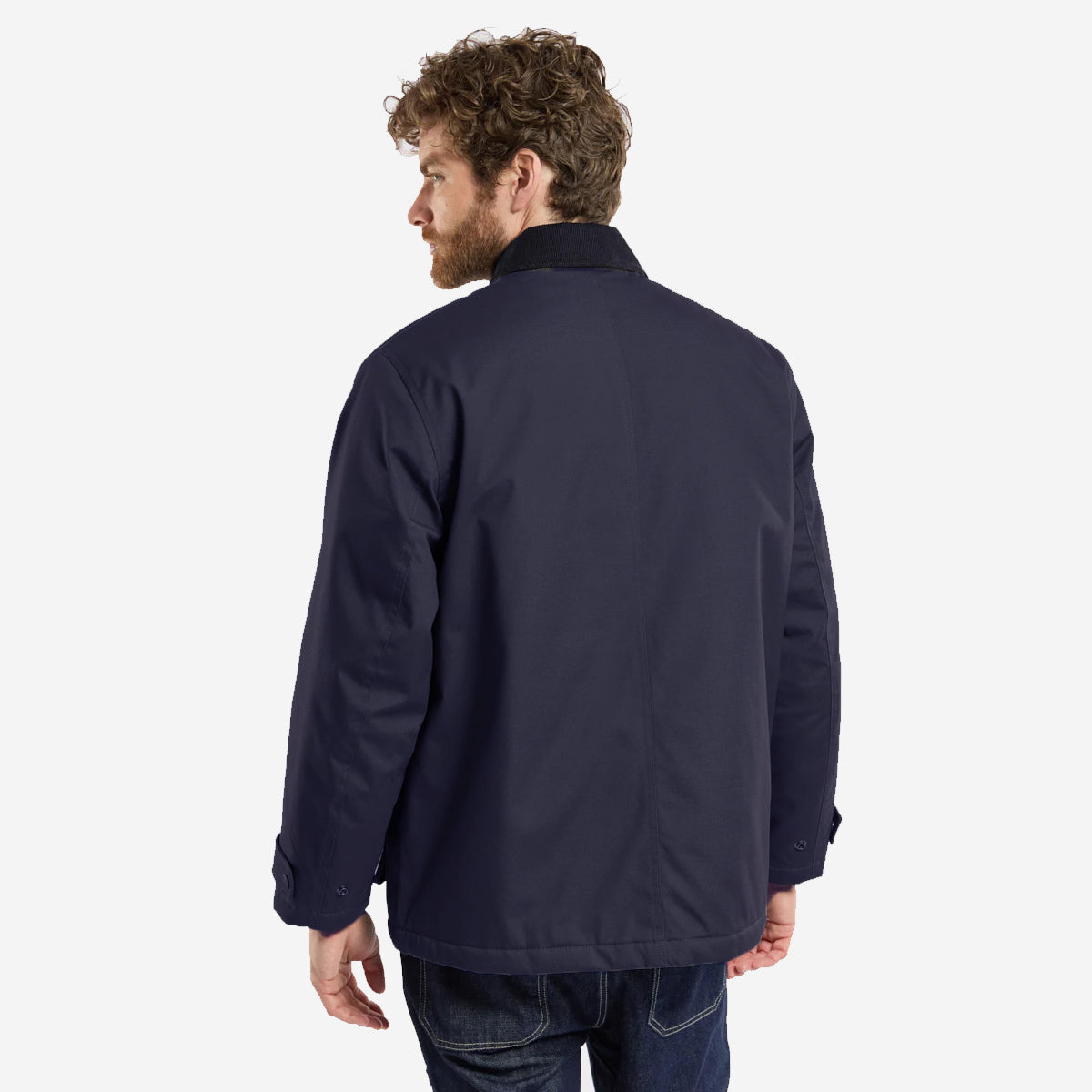 Quilted Work Jacket - Rich Navy