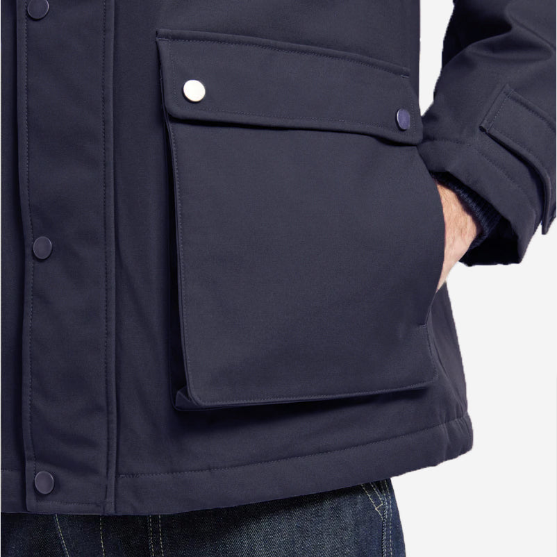 Quilted Work Jacket - Rich Navy