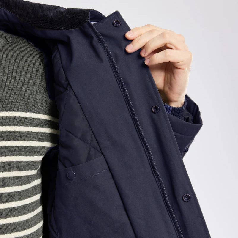 Quilted Work Jacket - Rich Navy
