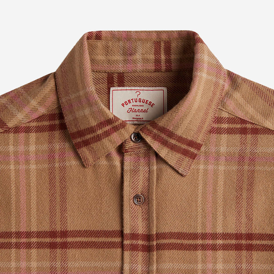 Raimonda Plaid Flannel Shirt - Dark Amber