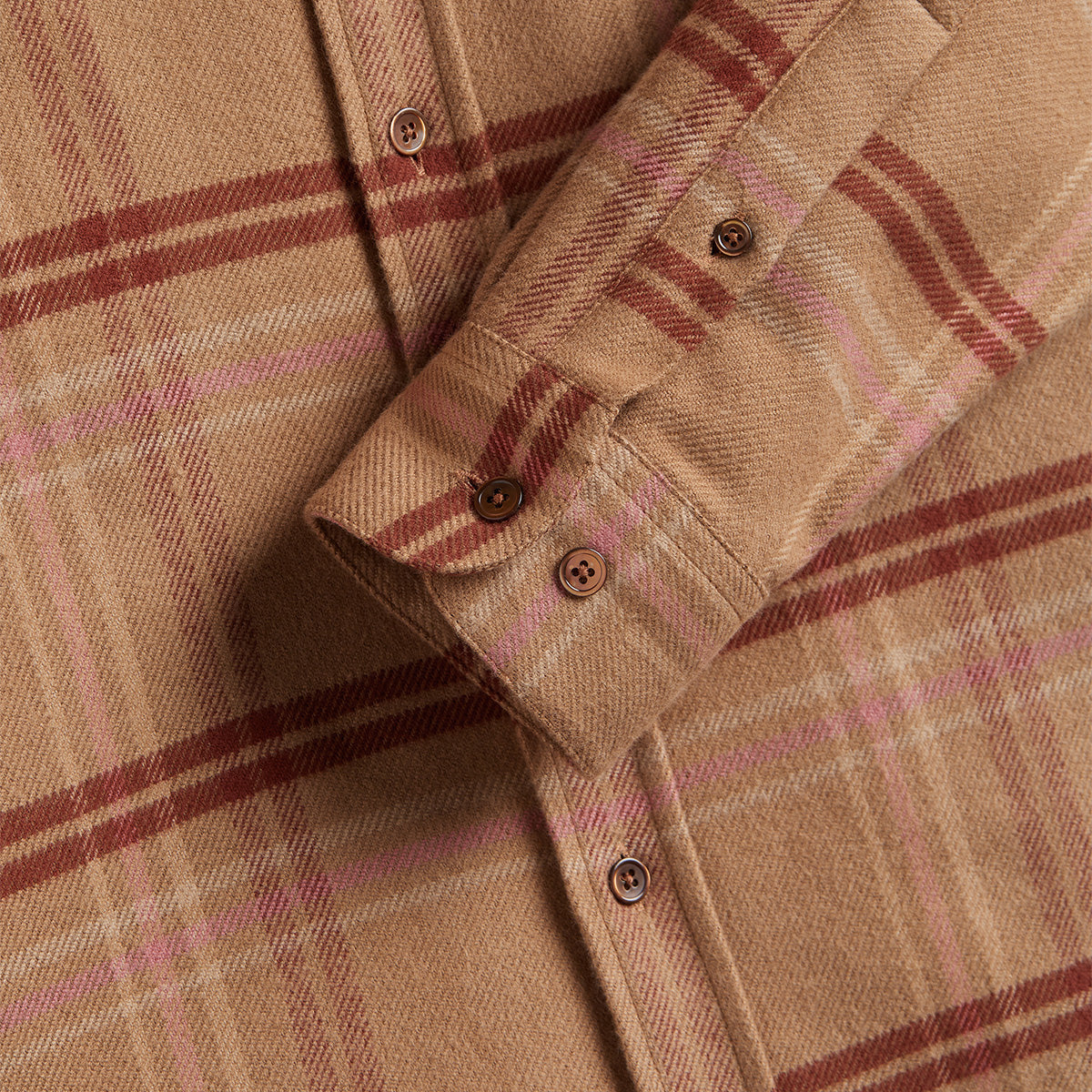 Raimonda Plaid Flannel Shirt - Dark Amber