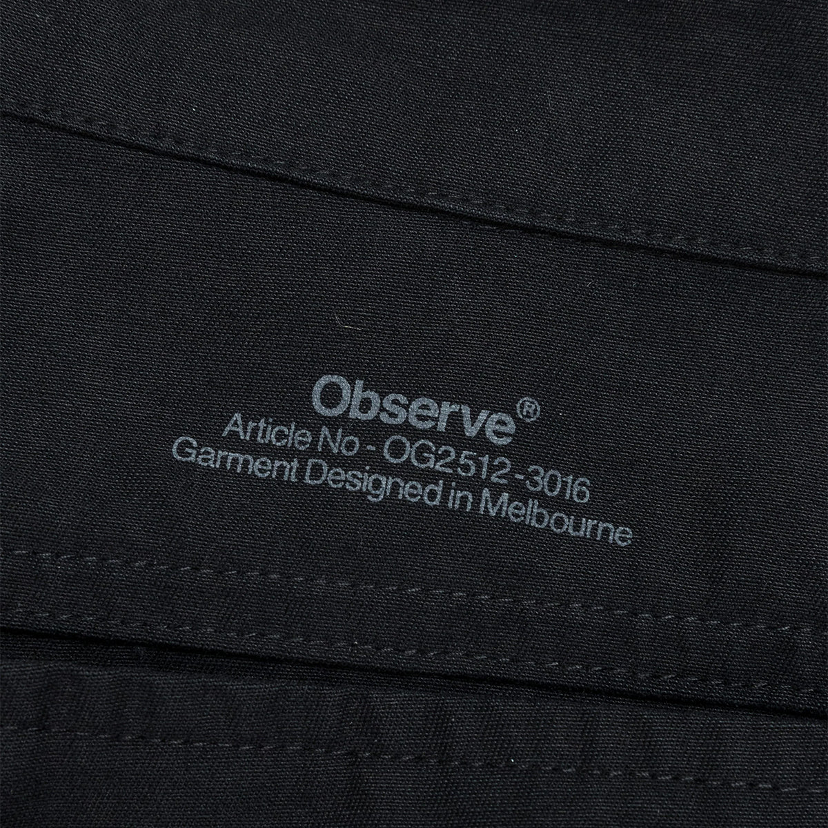 Reverse Twill Barrel Pant - Black