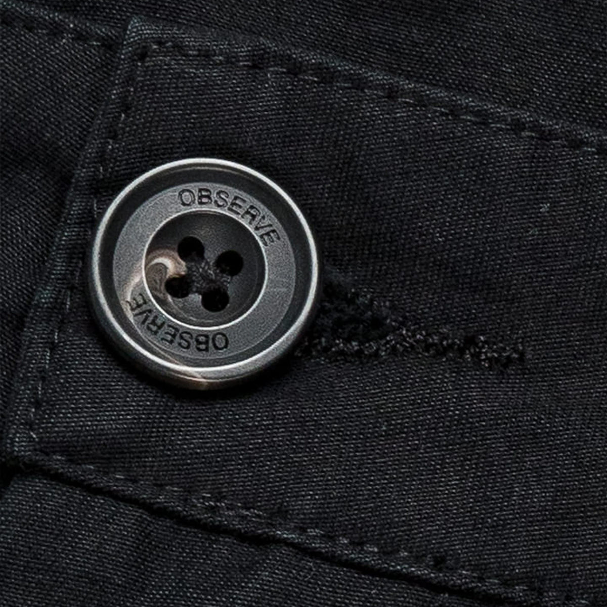 Reverse Twill Barrel Pant - Black