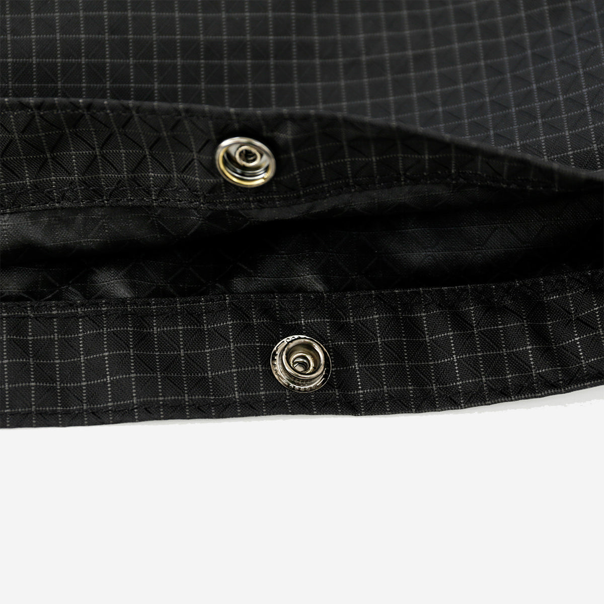 Rolltop Gird Cross Bag - Black