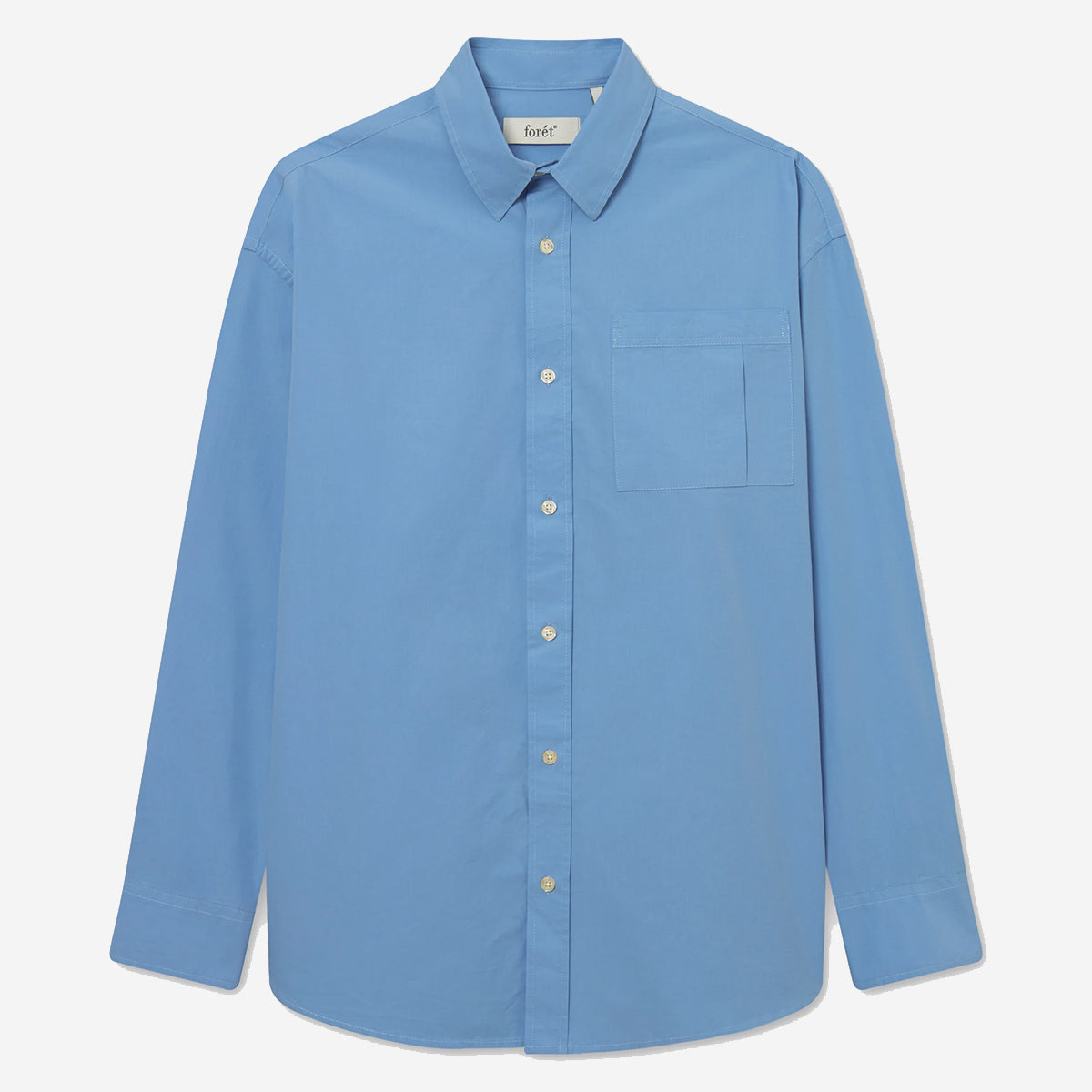 Rose L/S Poplin Shirt - Light Blue