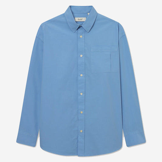 Rose L/S Poplin Shirt - Light Blue