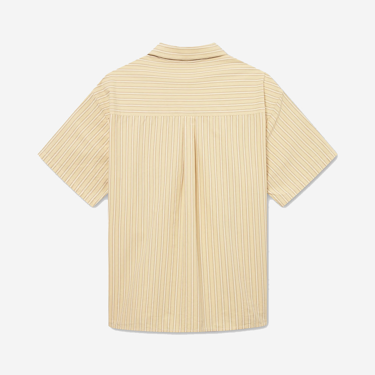 Rose S/S Poplin Shirt - Dusty Yellow Stripe