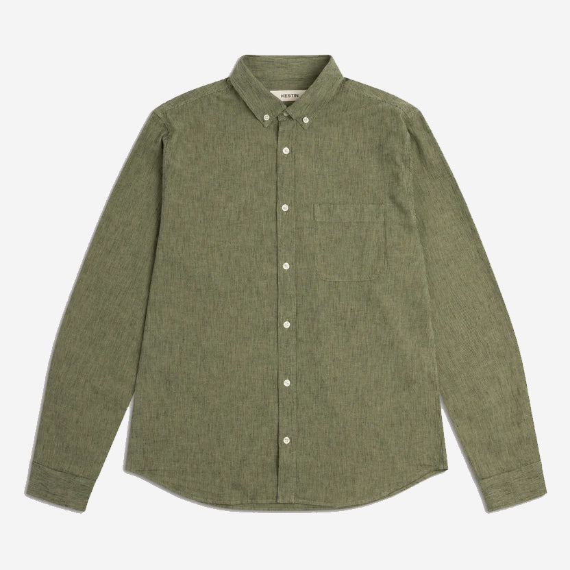 Raeburn BD Linen Blend Shirt - Green