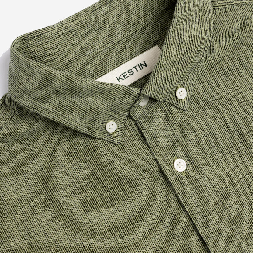 Raeburn BD Linen Blend Shirt - Green