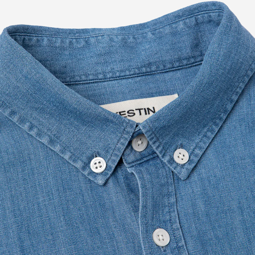 Raeburn Button-Down Shirt - Washed Denim