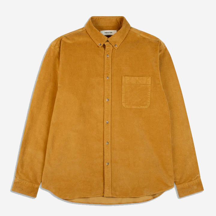 Raeburn Cotton Moleskin Shirt - Ochre