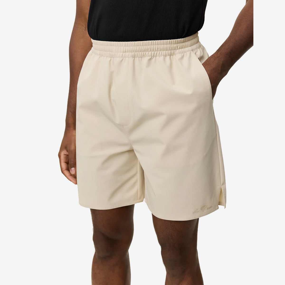 Raphael Technical Shorts - Oyster Grey White