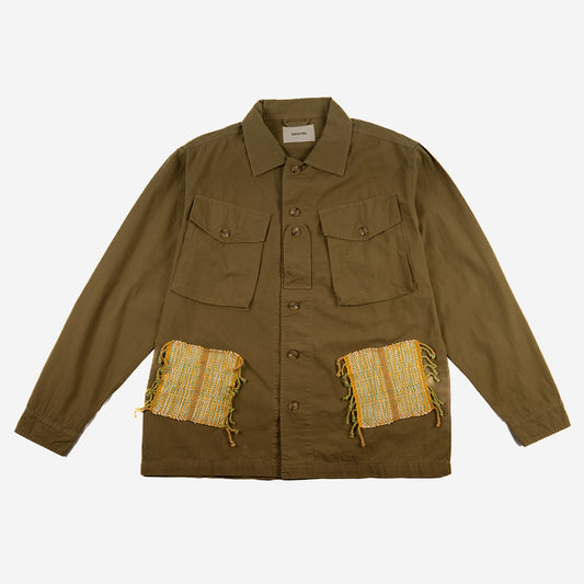 SPUN Studio x Redford Ripstop Military Overshirt - Light Military (Medium)