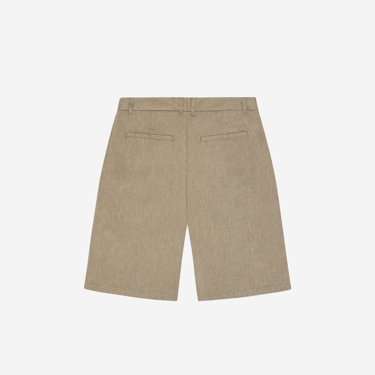 Reece Pleated Slub Shorts - Lichen Green