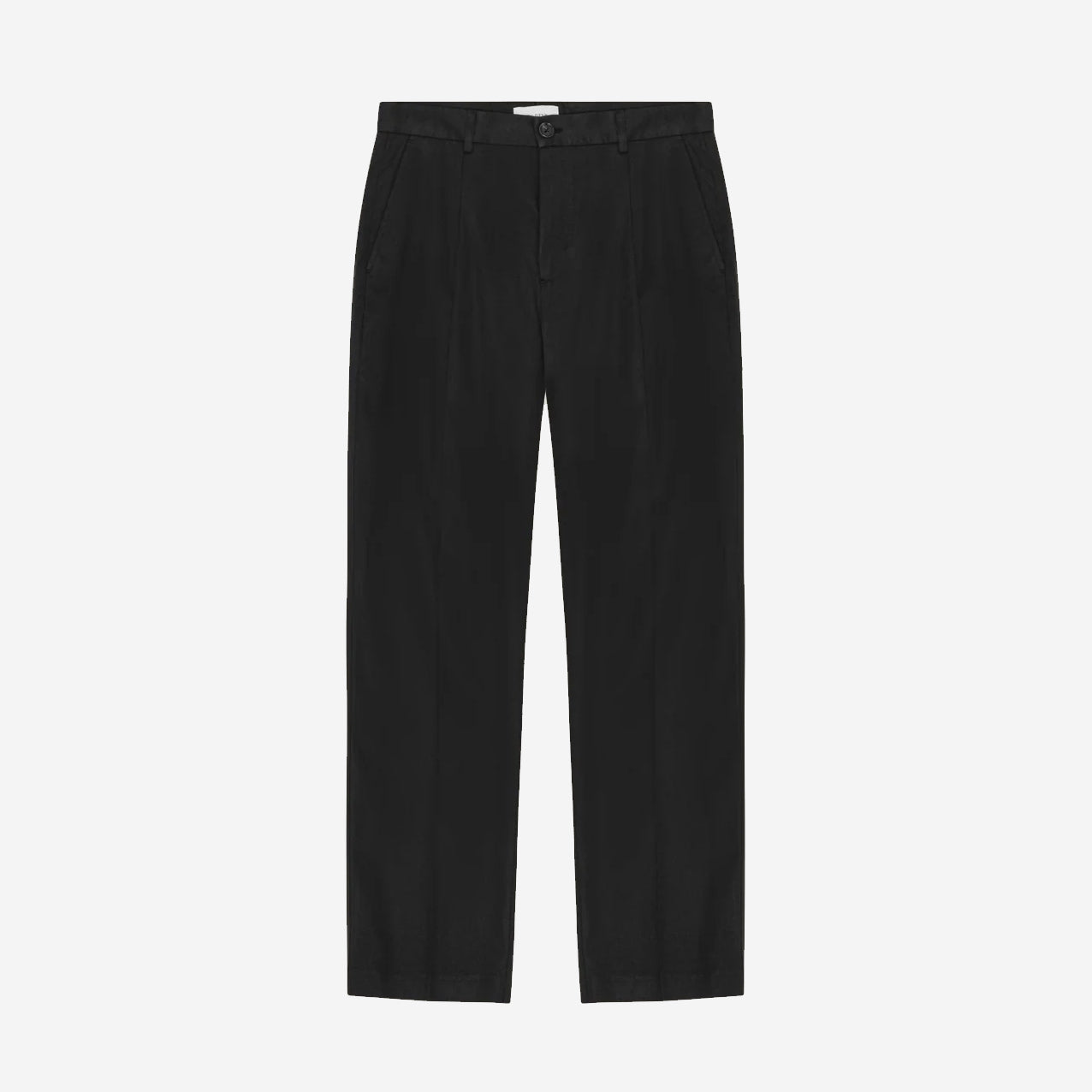Reece Pleated Twill Loose Suit Pants - Black