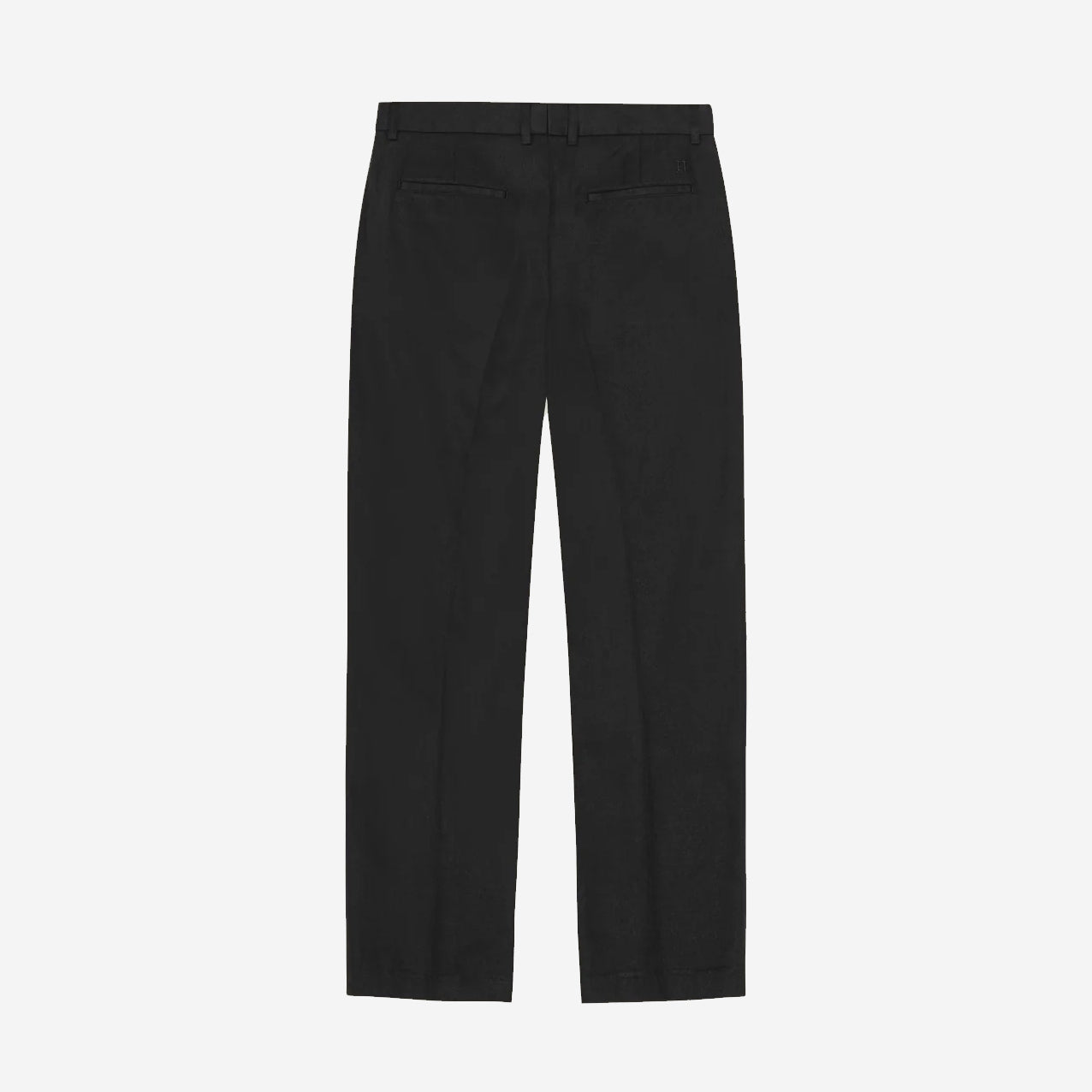 Reece Pleated Twill Loose Suit Pants - Black