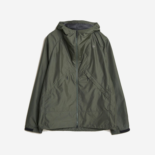 Rip-Stop Light Hooded Jacket - Dark Olive