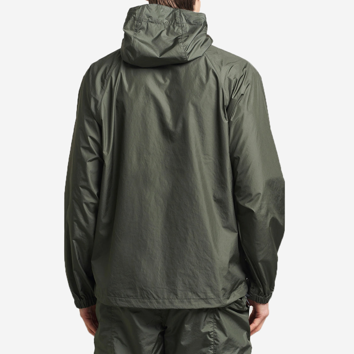 Rip-Stop Light Hooded Jacket - Dark Olive