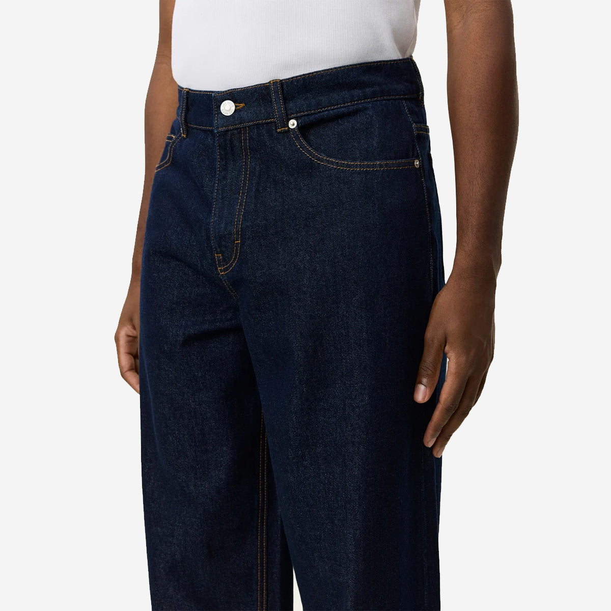 Roi Loose Washed Denim Jeans - Dark Indigo