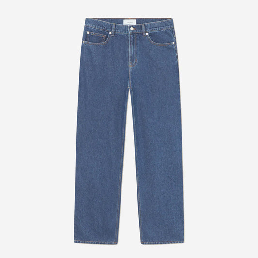 Roi Loose Washed Denim Jeans - Medium Indigo