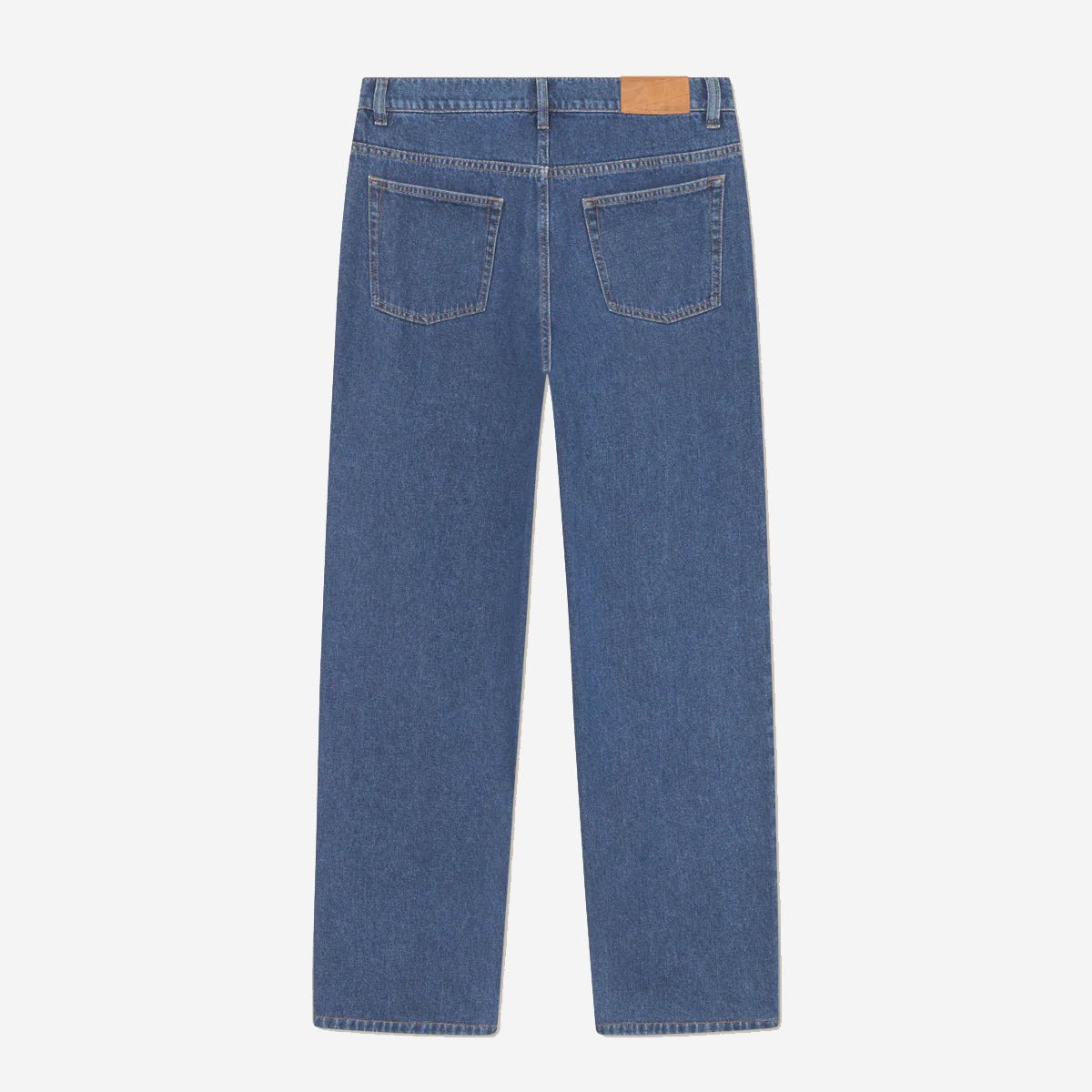 Roi Loose Washed Denim Jeans - Medium Indigo
