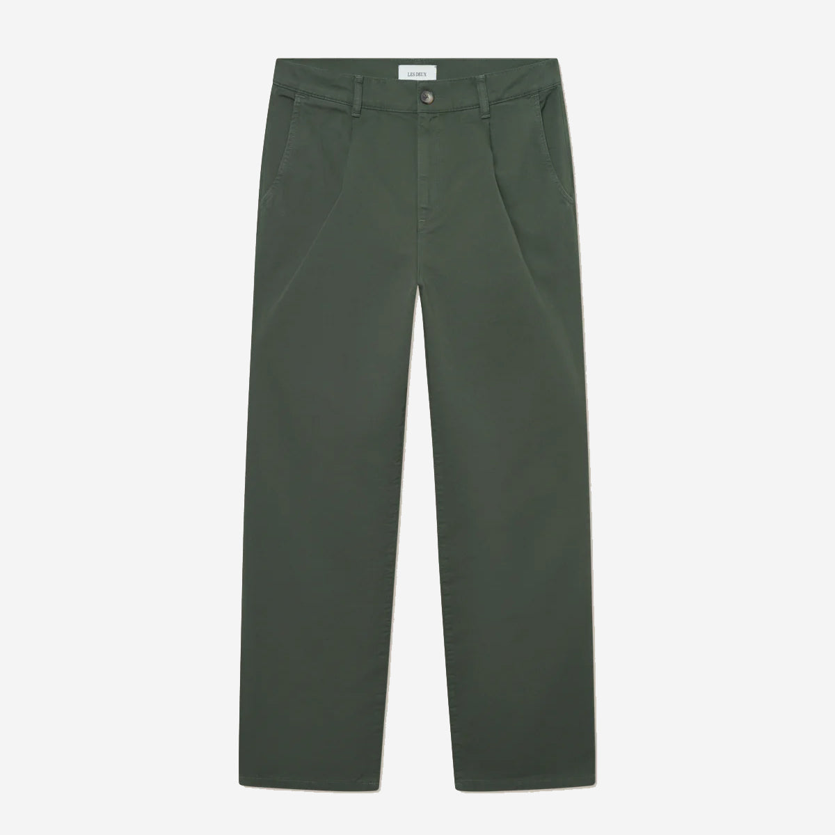 Romeo Loose Pleated Trousers - Duffle Bag Green