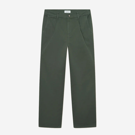 Romeo Loose Pleated Trousers - Duffle Bag Green