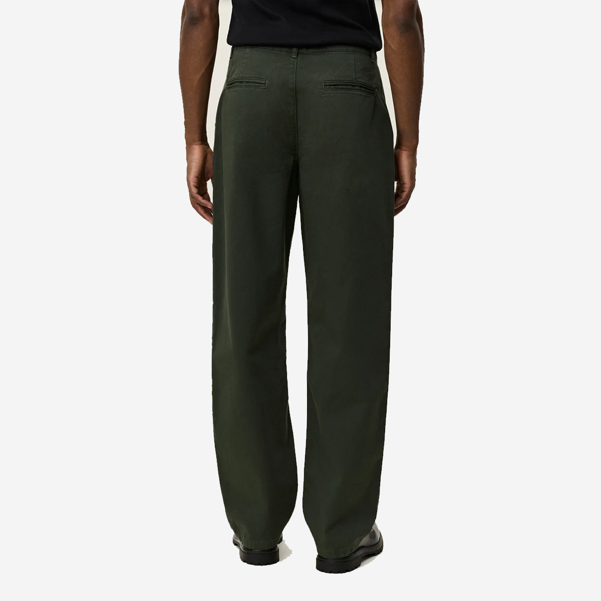 Romeo Loose Pleated Trousers - Duffle Bag Green