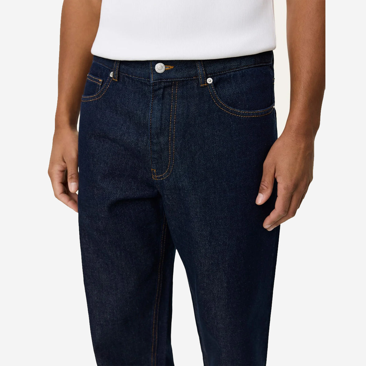 Ryder Relaxed Washed Denim Jeans - Dark Indigo