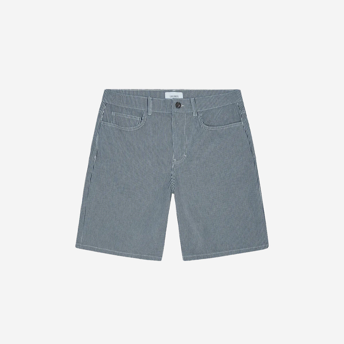 Ryder Loose Striped Shorts - Dark Navy