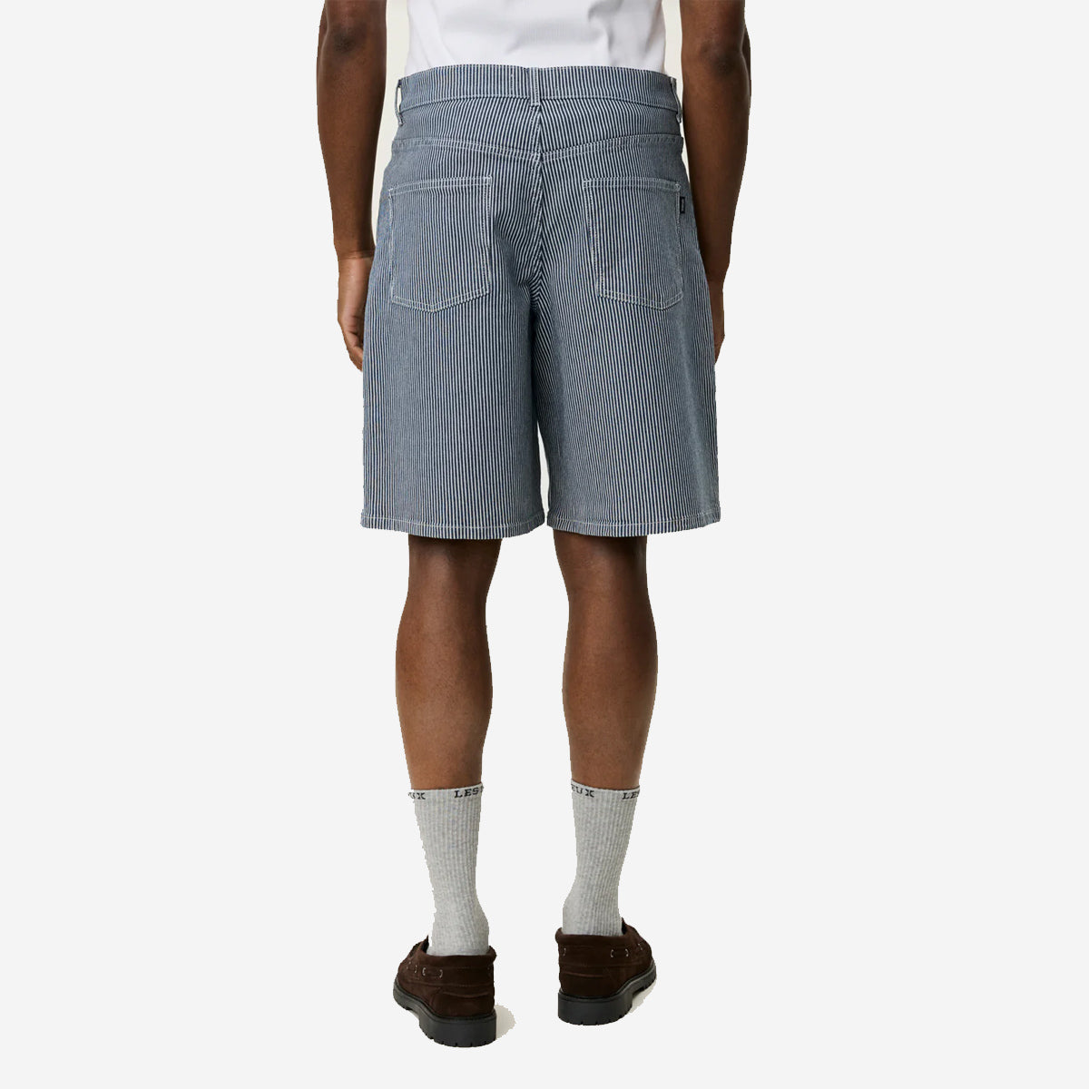 Ryder Loose Striped Shorts - Dark Navy