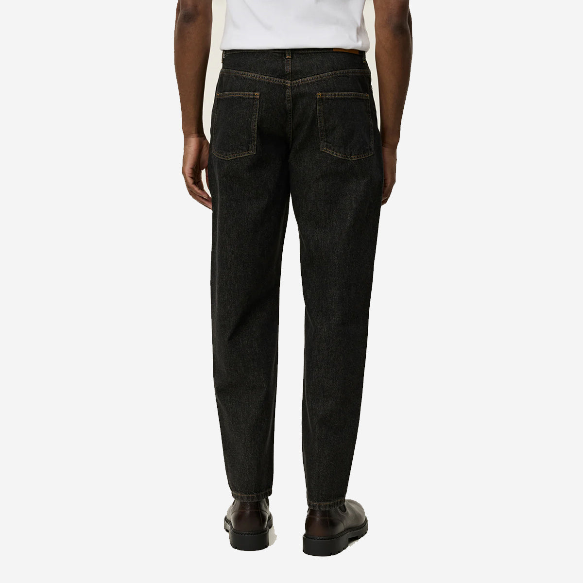 Ryder Tapered 2-Tone Denim Jeans - Black