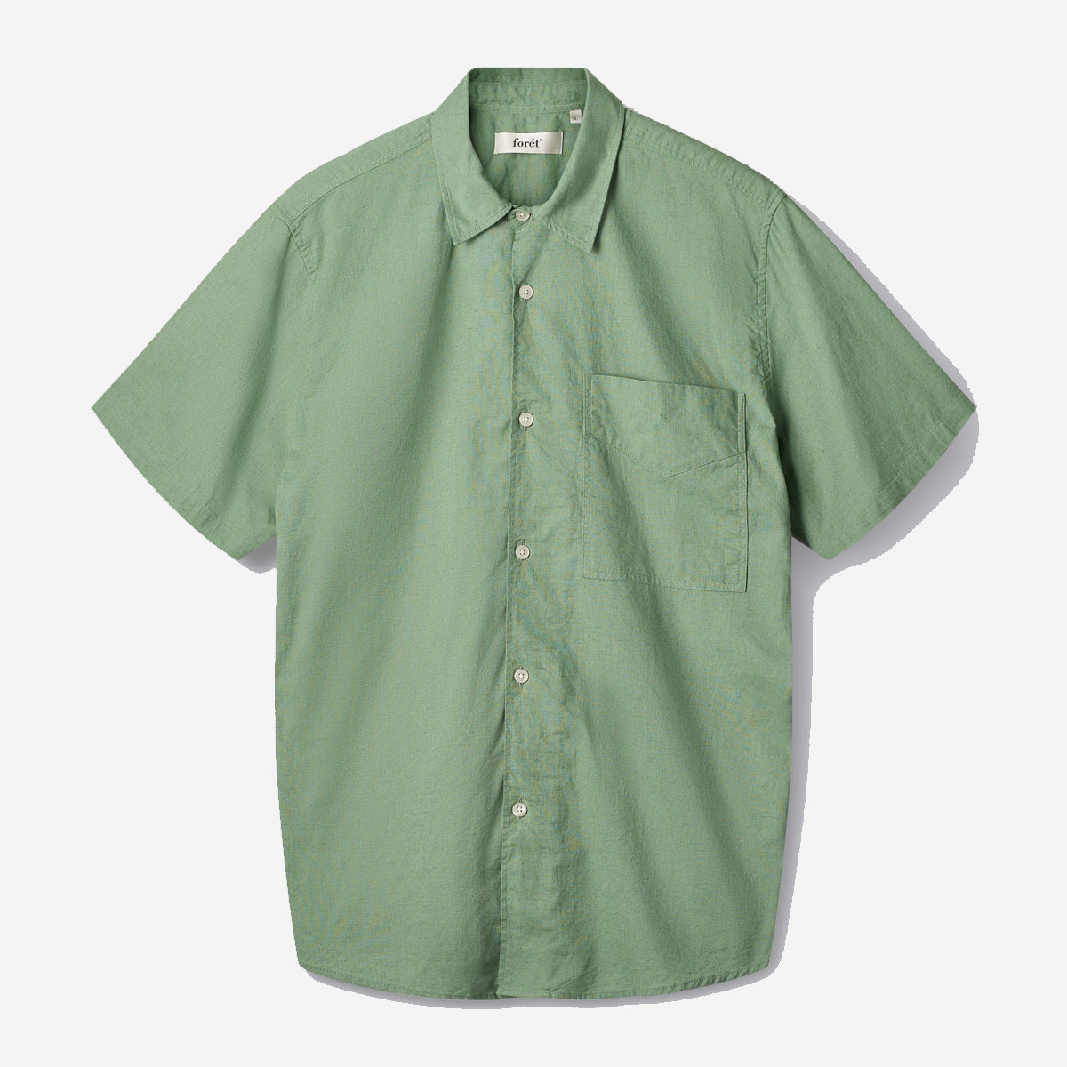 Salt Cotton Linen Shirt - Oxide Green